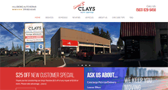 Desktop Screenshot of claysautoservice.com