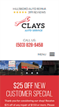 Mobile Screenshot of claysautoservice.com